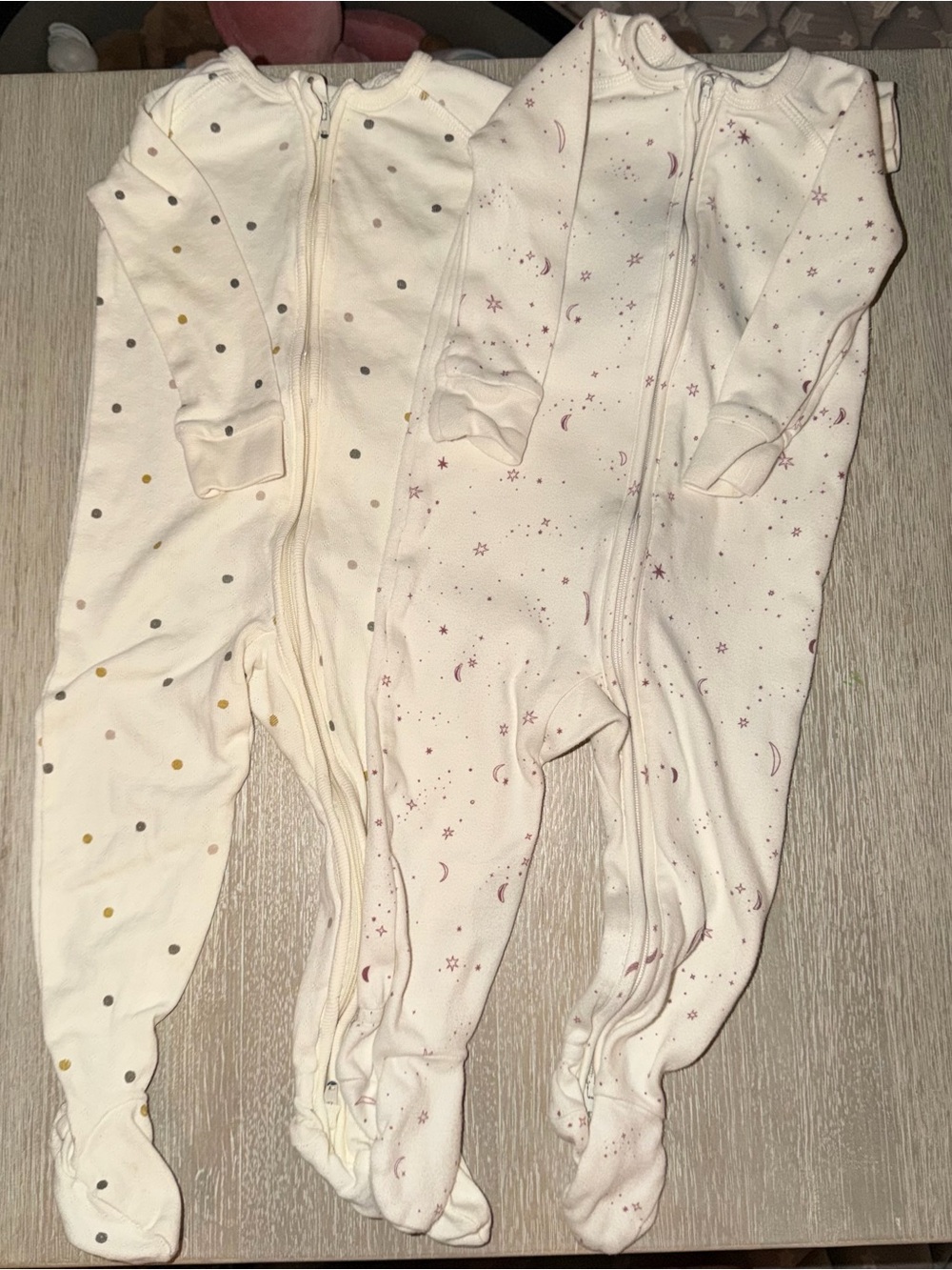 Bundle of 2 Pehr Organic Cotton Sleepers size 6-12 months